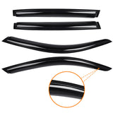 AUXKO Window Rain Guard for Honda HRV 2023 2024 2025 2026 Outside Tape-On Shatterproof Sun Smoke Guard Vent Visor Side Window Wind Deflectors Accessories for Honda HR-V 2023 2024 2025 2026