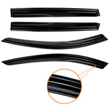 AUXKO Rain Guards for Hyundai Tucson 2025-2022, Tucson Window Vent Visor Accessory - Shatterproof Sun Smoke Rain Guard Window Visors for Car Window, Tape-On Side Window Wind Deflectors & Visors Black