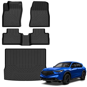 Auxko All Weather Floor Mats Cargo Mat for 2025 Acura ADX TPE Liners Accessories Guard Odorless Anti-Slip Floor Liners & Trunk Liner for 2025 Acura ADX