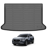 Auxko All Weather Cargo Mat Fit for Mazda CX-30 2020-2024 2025 TPE Mat Accessories All Season Odorless Anti-Slip for Mazda CX-30 2020 2021 2022 2023 2024 2025 Black