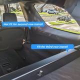 AUXKO 3rd Row Installation Retractable Cargo Cover for Dodge Durango 2024-2011(Not for R/T), Trunk Cargo Cover Security Shade Cover Shielding Anti-Peeping Luggage Privacy Screen, Carbon Fiber