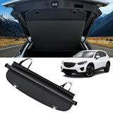 AUXKO Retractable Cargo Cover for Mazda CX-5 2025-2017, Trunk Cargo Cover Luggage Security Shade Cover for 2025 2024 2023 Mazda CX5 Shielding Shade Anti-Peeping Luggage Privacy Screen, Carbon Fiber