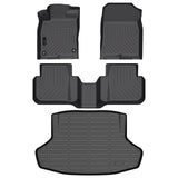 Auxko All Weather Floor Mats Cargo Mat Fit for 2025 2026 Honda Civic Hybrid Sedan TPE Liners Accessories All Season Guard Odorless Anti-Slip Floor Mats Trunk Mat for Honda Civic Hybrid Sedan Black