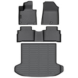 Auxko All Weather Floor Mats Cargo Liner Fit for Kia Sportage Gasoline 2023 2024 2025 TPE Rubber Liners Accessories All Season Odorless Anti-Slip Floor Mats Cargo Liner