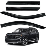 AUXKO Rain Guards for 2025 2024 2023 Honda Pilot LX Sport EX-L TrailSport Touring Elite, Durable Tape-On Window Visors Vent Accessories - Easy Install Car Side Window Wind Deflectors & Visors Black