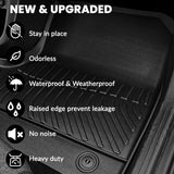 Auxko All Weather Floor Mats for 2025-2026 Subaru Forester Hybrid TPE Rubber Liners Accessories for 2025-2026 Subaru Forester Hybrid Odorless Anti-Slip Floor Mats Black