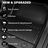 AUXKO All Weather Floor Mat Fit for 2025 2026 Dodge Ram 1500 Crew Cab 5 Seat 2nd Row Without Under Seat Storage Box TPE Liner Accessories All Season Guard Odorless Anti-Slip Black