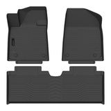 Auxko All Weather Floor Mats Fit for Hyundai Ioniq 6 2025 2024 2023 TPE Rubber Liners Ioniq 6 2024 2023 Accessories Set All Season Guard Odorless Anti-Slip Floor Mats