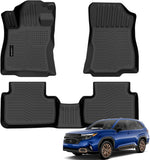 Auxko All Weather Floor Mats for 2025-2026 Subaru Forester Hybrid TPE Rubber Liners Accessories for 2025-2026 Subaru Forester Hybrid Odorless Anti-Slip Floor Mats Black