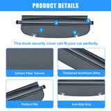 AUXKO Retractable Cargo Cover for Mazda CX-5 2025-2017, Trunk Cargo Cover Luggage Security Shade Cover for 2025 2024 2023 Mazda CX5 Shielding Shade Anti-Peeping Luggage Privacy Screen, Carbon Fiber