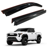 AUXKO Rain Guards for 2024-2026 Toyota Tacoma Double Cab, Easy-to-Install Rain Guards for Car Window - Out-Channel Vent Visors Accessories for Truck, Side Window Wind Deflectors & Visors