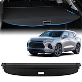 AUXKO Retractable Cargo Cover for Chevy Blazer EV/Honda Prologue 2025 2024, Luggage Security Shade Cover for 2025 Blazer EV/Prologue Shielding Shade Anti-Peeping Luggage Privacy Screen, Carbon Fiber