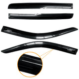 AUXKO Rain Guards for 2020-2025 Chevy Silverado & GMC Sierra 2500HD 3500HD Crew Cab, Window Vent Visor Accessory - Tape-On Rain Guard Window Visors,Side Window Wind Deflectors & Visors Smoke