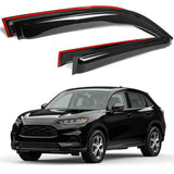 AUXKO Window Rain Guard for Honda HRV 2023 2024 2025 2026 Outside Tape-On Shatterproof Sun Smoke Guard Vent Visor Side Window Wind Deflectors Accessories for Honda HR-V 2023 2024 2025 2026