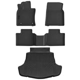 Auxko All Weather Floor Mats Cargo Mat Fit for Toyota Camry 2025 2026 Include Hybrid LE/SE/XLE/XSE TPE Liners Camry Accessories All Season Guard Odorless Anti-Slip Floor Mats Cargo Liner Black