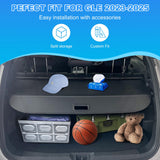 AUXKO Retractable Cargo Cover for 2024 2023 2022-2019 GLE 350 450 580 AMG 53 63S, Trunk Cover Luggage Security Cover for Benz GLE 2024 Shielding Shade Anti-Peeping Privacy Screen, Carbon Fiber