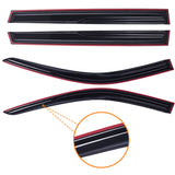 AUXKO Window Rain Guards for Honda CRV 2023 2024 2025 2026 Outside Tape-On Shatterproof Sun Smoke Guard Vent Visors Side Window Wind Deflectors Accessories for Honda CR-V 2023-2026