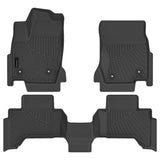 AUXKO- All Weather Floor Mats Fits for 2025 2024 Toyota Land Cruiser Prado & Lexus GX550(5&6 Seat Not 7) TPE Liner Accessoires Odorless Anti-Slip Black