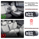 Auxko All Weather Floor Mats & Cargo Liner with Backrest Protector Fit for 2025-2021 Jeep Grand Cherokee L 6 Seat (2nd Bucket Seat) Odorless Liners Accessories Black