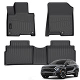 Auxko All Weather Floor Mats Fit for Kia Sportage 2023 2024 2025 2026 Plug in Hybrid TPE Rubber Liners Sportage Accessories All Season Guard Odorless Anti-Slip