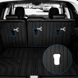 Auxko All Weather Floor Mats Cargo Mat with Backrest Mat Fit for Buick Envision 2021-2025 2026 TPE Liners Accessories All Season Guard Odorless Anti-Slip Black