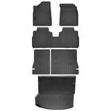 AUXKO All Weather Floor Mats Cargo Mat Rear Back Seat Protector for Chevrolet Equinox EV 2024 2025 2026 TPE Rubber Liner Equinox EV Accessoires Odorless Anti-Slip Black