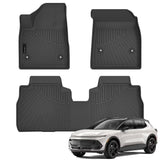 AUXKO All Weather Floor Mats Fits for Chevrolet Equinox EV 2024 2025 2026 TPE Rubber Liner Equinox EV Accessoires Odorless Anti-Slip 2 Row Mat Black