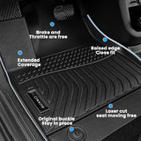 AUXKO- All Weather Floor Mats Fits for 2025 2024 Toyota Land Cruiser Prado & Lexus GX550(5&6 Seat Not 7) TPE Liner Accessoires Odorless Anti-Slip Black