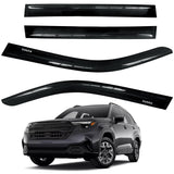 AUXKO Rain Guards for Subaru Forester 2025 2026, Window Vent Visors Accessory - Tape-On Rain Guard Window Visor for Subaru Forester, Easy Install Car Side Window Wind Deflectors & Visors Smoke Black