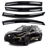 AUXKO Window Rain Guard for Crosstrek 2024-2025 & Impreza Hatchback 2024-2025 Outside Tape-On Shatterproof Sun Smoke Guard Vent Visor Side Wind Deflectors Accessories Smoke Black