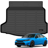 Auxko All Weather Cargo Mat Fit for Honda Civic Hatchback 2026 2025-2022 (Not for Sedan) TPE Rubber Cargo Tray Accessoris All Season Guard Odorless Anti-Slip Trunk Liner Black