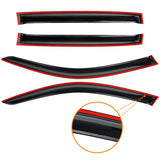 AUXKO Window Rain Guard for Honda HRV 2023 2024 2025 2026 Outside Tape-On Shatterproof Sun Smoke Guard Vent Visor Side Window Wind Deflectors Accessories for Honda HR-V 2023 2024 2025 2026