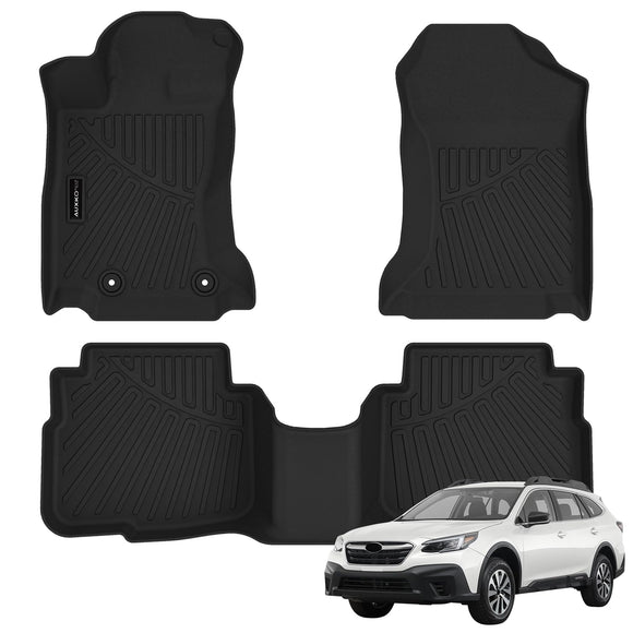 Auxko All Weather Floor Mats Fit for Subaru Outback 2020-2026 & Legacy 2020-2025 TPE Liners Accessories All Season Guard Odorless Floor Liner for Outback/Legacy 2025 2024 2023 2022 2021 2020 Black