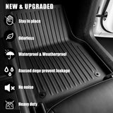 AUXKO - Alfombrillas para todo tipo de clima para Tesla 2025 2026 modelo Y de enebro y Tesla - Tapete de carga frontal para maletero trasero inferior TPE forros accesorios protector antideslizante sin