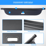 AUXKO Retractable Cargo Cover for 2026-2024 Subaru Crosstrek, Trunk Cargo Cover Luggage Security Shade Cover for Subaru Crosstrek 2025 Shielding Shade Anti-Peeping Luggage Privacy Screen, Carbon Fiber