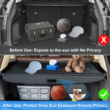 AUXKO Retractable Cargo Cover for BMW X5 2025-2019, Trunk Cargo Cover Luggage Security Shade Cover for 2025 2024 BMW X5 Accessories Shielding Shade Anti-Peeping Luggage Privacy Screen, Carbon Fiber
