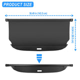 AUXKO Retractable Cargo Cover for Hyundai Santa Fe 2026 2025, Trunk Cover Luggage Security Shade Cover for 2026-2024 Hyundai Santa Fe Shielding Shade Anti-Peeping Luggage Privacy Screen, Carbon Fiber