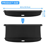 AUXKO Retractable Cargo Cover for Chevy Blazer EV/Honda Prologue 2025 2024, Luggage Security Shade Cover for 2025 Blazer EV/Prologue Shielding Shade Anti-Peeping Luggage Privacy Screen, Carbon Fiber