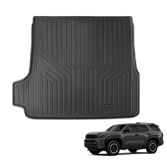 Auxko All Weather Cargo Mat Fit for 2025 Toyota 4Runner 5-Seater Gasoline Version TPE Liners Accessories Guard Odorless Anti-Slip Trunk Liners for 2025 Toyota 4 Runner