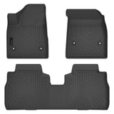 AUXKO All Weather Floor Mats Fits for Chevrolet Equinox EV 2024 2025 2026 TPE Rubber Liner Equinox EV Accessoires Odorless Anti-Slip 2 Row Mat Black