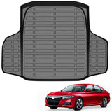 All Weather Cargo Liner Fit for Honda Accord 2018-2026 (Include Hybrid) TPE Liners Accord Accessories All Season Guard Odorless Anti-Slip Cargo Mat Black