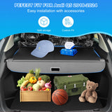 AUXKO Retractable Cargo Cover for Audi Q5 SQ5 2024-2018, Trunk Cargo Cover Luggage Security Shade Cover for 2024 Audi Q5 Shielding Anti-Peeping Luggage Privacy Screen, Carbon Fiber(Not for Sportback)