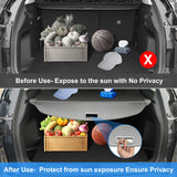 AUXKO Retractable Cargo Cover for Mazda CX-50 2025 2024 2023, Trunk Cargo Cover Luggage Security Shade Cover for 2025 2024 Mazda CX50 Shielding Shade Anti-Peeping Luggage Privacy Screen, Carbon Fiber
