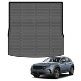 Auxko All Weather Cargo Liner Fit for Mazda CX-50 2023 2024 2025 Not for Hybrid TPE Rubber Trunk Mat CX50 Accessories All Season Guard Odorless Anti-Slip Cargo Mat Black