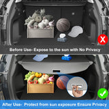 AUXKO Retractable Cargo Cover for Hyundai Santa Fe 2026 2025, Trunk Cover Luggage Security Shade Cover for 2026-2024 Hyundai Santa Fe Shielding Shade Anti-Peeping Luggage Privacy Screen, Carbon Fiber