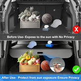 AUXKO Retractable Cargo Cover for Toyota Land Cruiser Prado J250 LC250 2024 2025 Lexus GX550, Trunk Cover Security Cover Shielding Shade Anti-Peeping Privacy Screen, Carbon Fiber