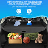 AUXKO Retractable Cargo Cover for Volkswagen Atlas Cross Sport 2025-2020, Trunk Cover Security Shade Cover for 2024 2025 VW Atlas Cross Sport Shielding Anti-Peeping Luggage Privacy Cover, Carbon Fiber