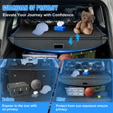 AUXKO Retractable Cargo Cover for Hyundai Tucson 2025-2022, Trunk Cover Luggage Security Shade Cover for 2025 2024 2023 Hyundai Tucson Shielding Shade Anti-Peeping Luggage Privacy Screen, Carbon Fiber