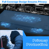 AUXKO Retractable Cargo Cover for Jeep Grand Cherokee(2 Row; WL) 4XE 2025-2022, Trunk Cover Security Cover for 2025 Grand Cherokee Shielding Shade Anti-Peeping Luggage Privacy Screen, Carbon Fiber