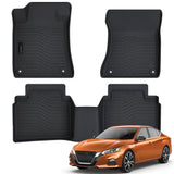 All Weather Floor Mat Fit for Nissan Altima 2019-2025 TPE Liners Altima Accessories All Season Guard Odorless Anti-Slip Liner Black
